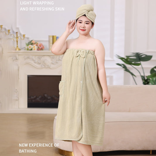 Bath Towel Wrap Women Plus Size - Adjustable Soft Microfiber Shower After Body Wraps with Hair Drying Towel V1189-WXFWAL-20260319-01642