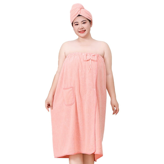Bath Towel Wrap Women Plus Size - Adjustable Soft Microfiber Shower After Body Wraps with Hair Drying Towel V1189-WXFWAL-20260319-01643