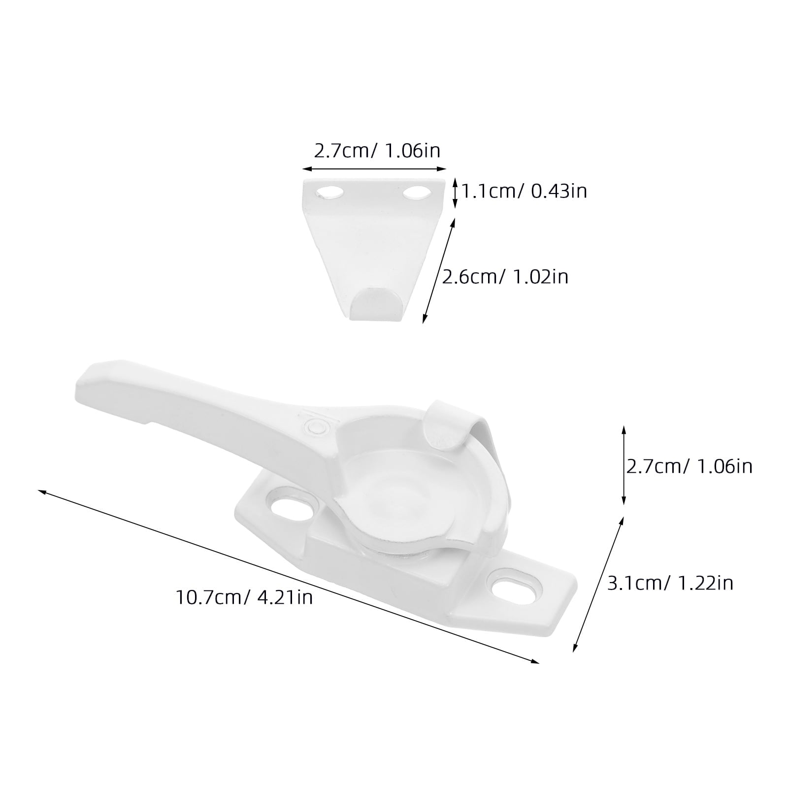 HOOWIFFY Aluminum Sliding Window Lock, and Stylish Design, Easy to Install, Includes 4 Sets for Secure V1189-WXFWAL-20260326-01646