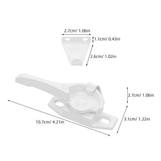 HOOWIFFY Aluminum Sliding Window Lock, and Stylish Design, Easy to Install, Includes 4 Sets for Secure V1189-WXFWAL-20260326-01646