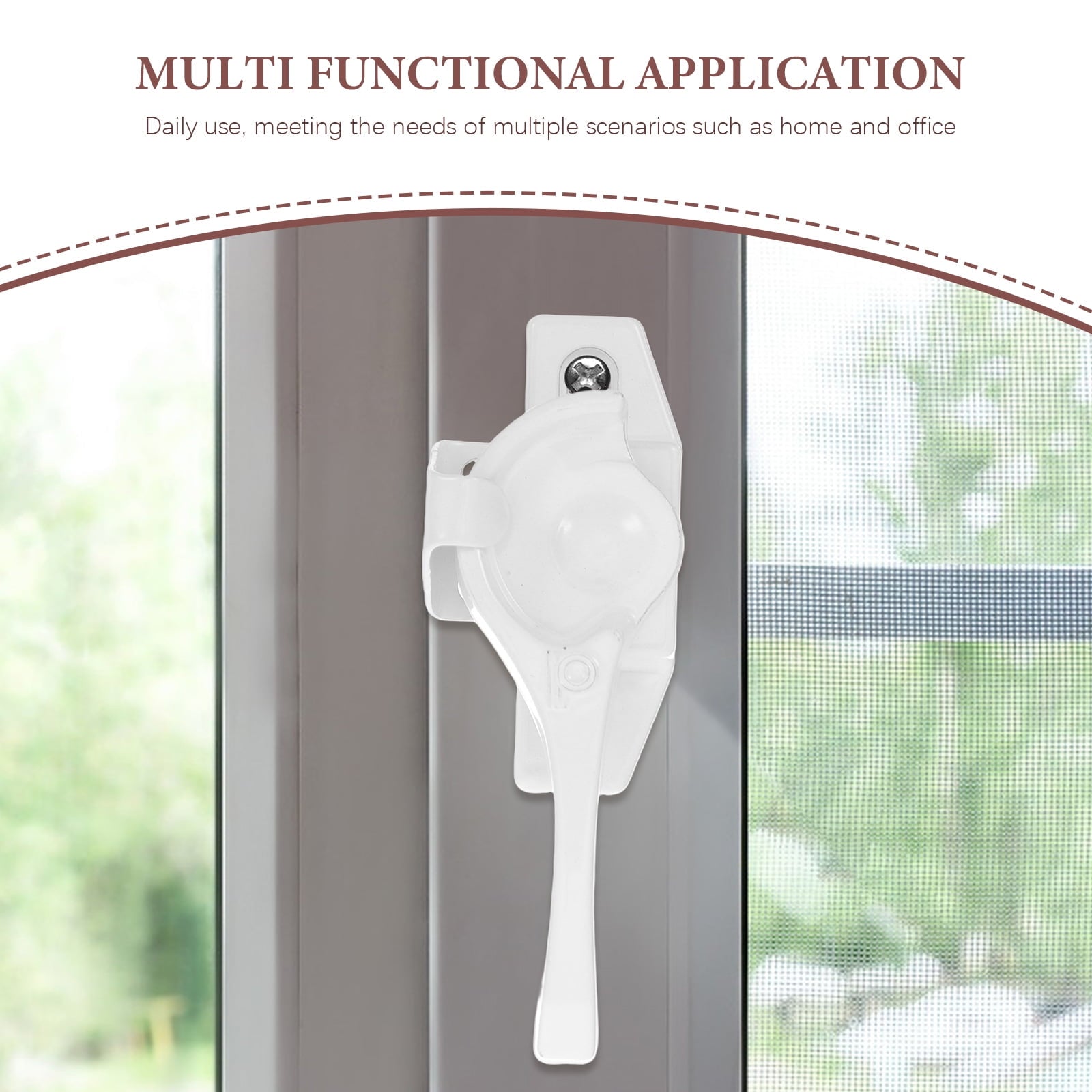 HOOWIFFY Aluminum Sliding Window Lock, and Stylish Design, Easy to Install, Includes 4 Sets for Secure V1189-WXFWAL-20260326-01646