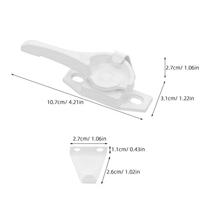 HOOWIFFY Aluminum Sliding Window Lock, and Stylish Design, Easy to Install, Includes 4 Sets for Secure V1189-WXFWAL-20260326-01646