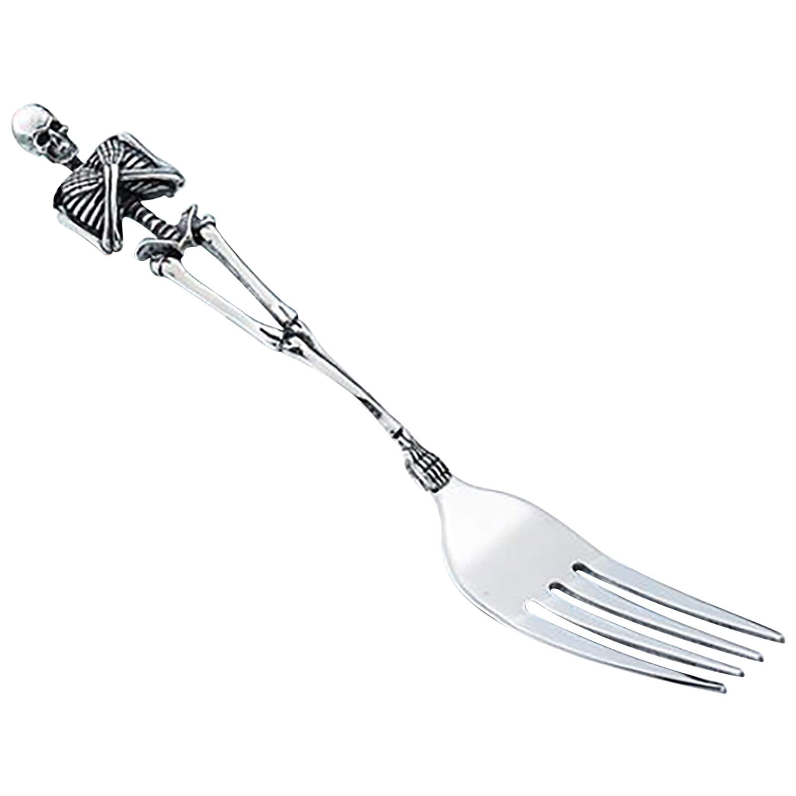 Darzheoy Stainless Steel Skeleton Skull Spoon and Fork Flatware Tableware Gifts for Halloween Easter and V1189-WXFWAL-20260326-01649