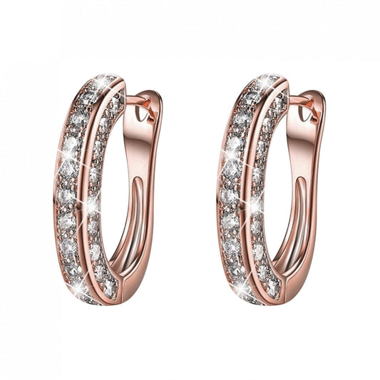 Chmadoxn 925 Hoop Earrings for Women Silver Women Hoop Earrings Set with GH Created Moissanite gold V1189-WXFWAL-20260326-01655