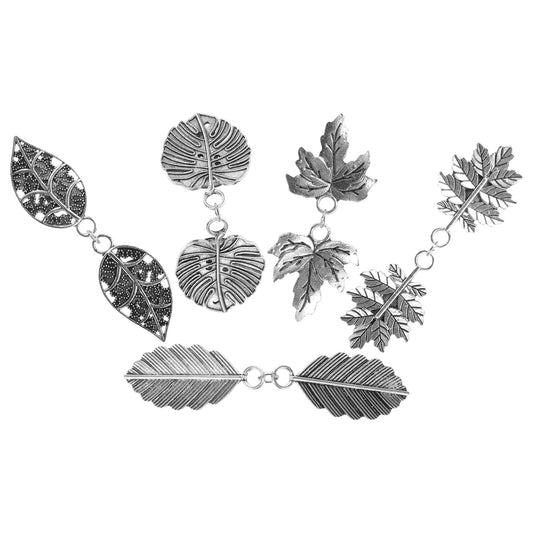 PATKAW 5pcs Metal Leaf Sweater Clips Cinch Clips for Cardigans Dress Shawls Collar Accessories V1189-WXFWAL-20260326-01672