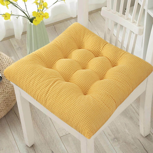 AYktou Solid Color Thickened Corduroy Chair Cushions 17.7 * 17.7in Extra-Large Size Seat Cushion with Machine V1189-WXFWAL-20260326-01699
