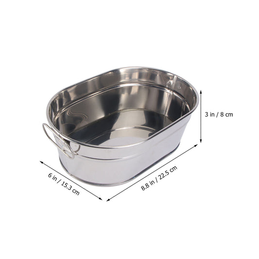 HOOWIFFY Large Capacity Stainless Steel Seafood Bucket for Serving Seafood in Restaurants and Home Tableware V1189-WXFWAL-20260326-01741