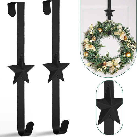 Chmadoxn 15 Inch Wreath Hanger for Front Door Decoration, Long Metal Halloween Christmas Wreath Decoration V1189-WXFWAL-20260326-01777