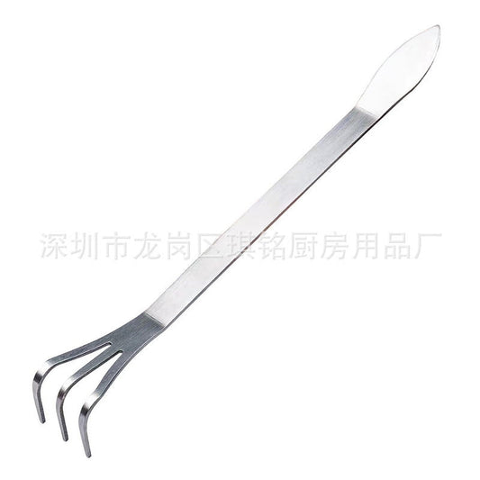 Stainless Steel Rake Cultivator for Gardening 3-Prong Bonsai Root Rake Tool rake for Loosening Soil soil V1189-WXFWAL-20260326-01827