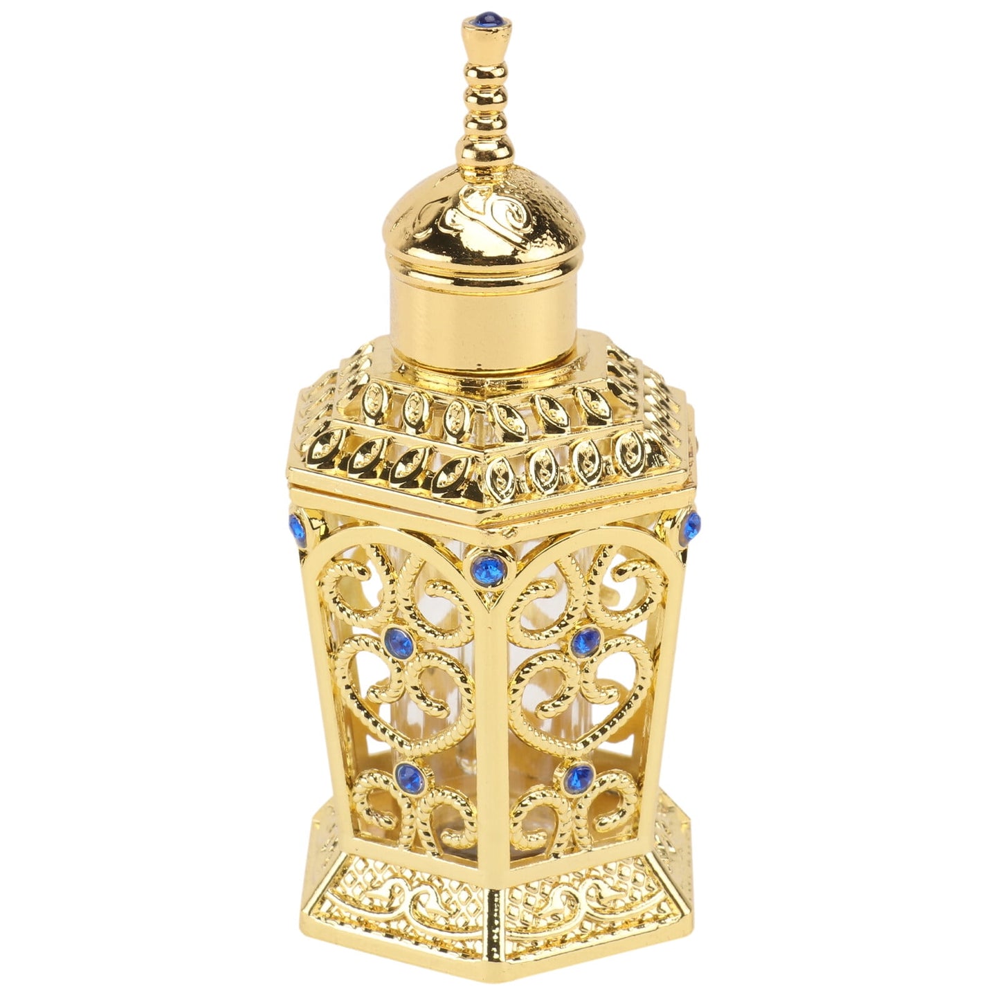 HOOWIFFY Golden Glass Perfume Bottle with Craftsmanship 1Pc V1189-WXFWAL-20260326-01832