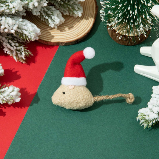 Darzheoy Catnip Toys Interactive Toy Christmas Hat Costume Plush Mouse Shaped Cat Toys for Cat Kitten Indoor C V1189-WXFWAL-20260326-01843