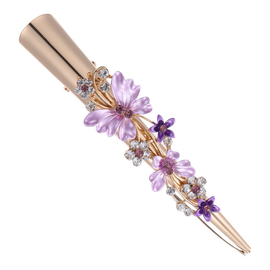 KALLORY Metal Flower Clip Large Hair Barrettes Rhinestone Alligator Hair Clips for Women Accessories Party V1189-WXFWAL-20260326-01846