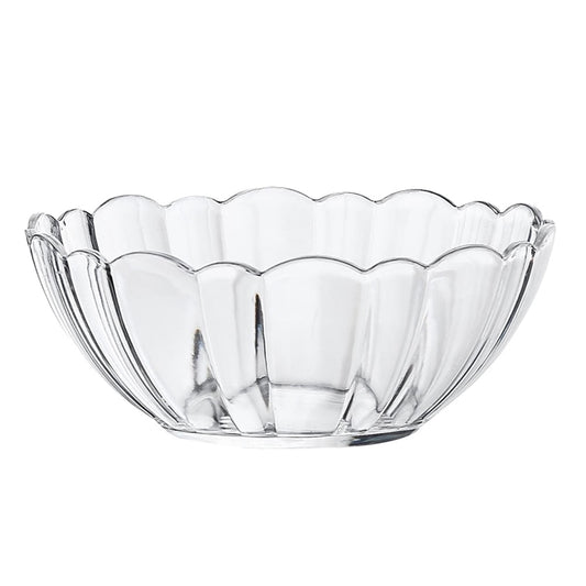 Luxshiny Transparent Acrylic Lotus Bowl - Lightweight Serving Bowl for Salad, Fruits, Desserts, Ideal for V1189-WXFWAL-20260326-01862