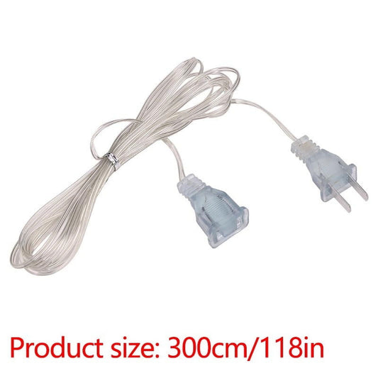 Darzheoy Clear Extension Cord, 10 Feet Male to Female Extension Cords, Clear Extension Cord Indoor Thin, 2 V1189-WXFWAL-20260326-01939