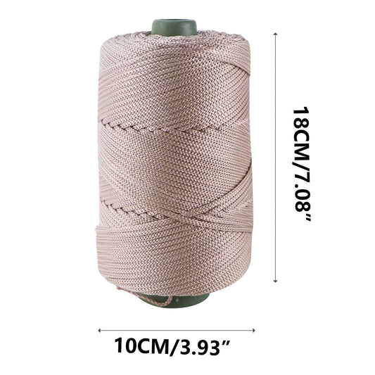 AYktou 32 Colors Macrame Cotton Cord 200g/7.05oz,100% Natural Handmade 4 Strands Twisted Cotton Rope V1189-WXFWAL-20260326-01944