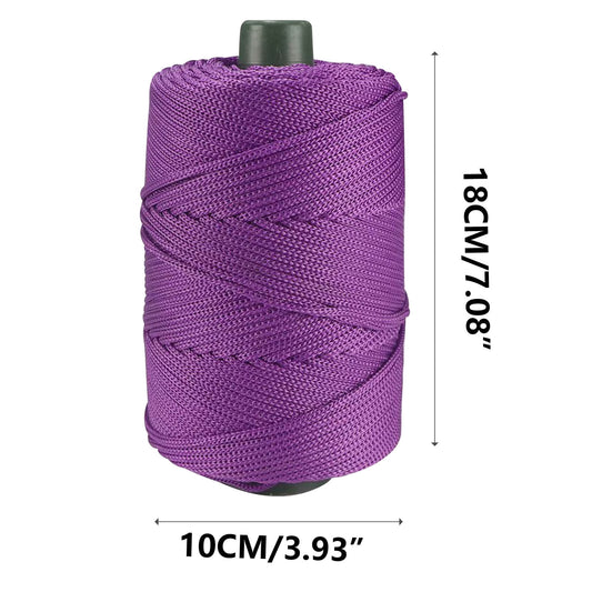 AYktou 32 Colors Macrame Cotton Cord 200g/7.05oz,100% Natural Handmade 4 Strands Twisted Cotton Rope V1189-WXFWAL-20260326-01949