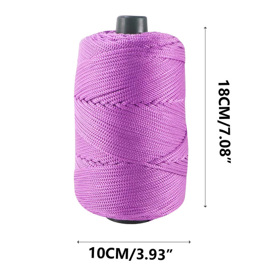 AYktou 32 Colors Macrame Cotton Cord 200g/7.05oz,100% Natural Handmade 4 Strands Twisted Cotton Rope V1189-WXFWAL-20260326-01959