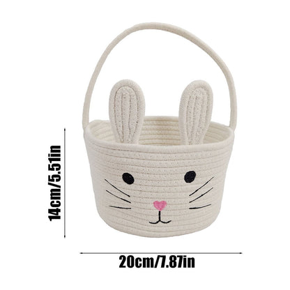 Darzheoy Easter Basket for Boys Girls Easter Bunny Basket with Rabbit Ears, Easter Egg Hunting Basket Easter V1189-WXFWAL-20260326-01966
