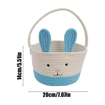 Darzheoy Easter Basket for Boys Girls Easter Bunny Basket with Rabbit Ears, Easter Egg Hunting Basket Easter V1189-WXFWAL-20260326-01969