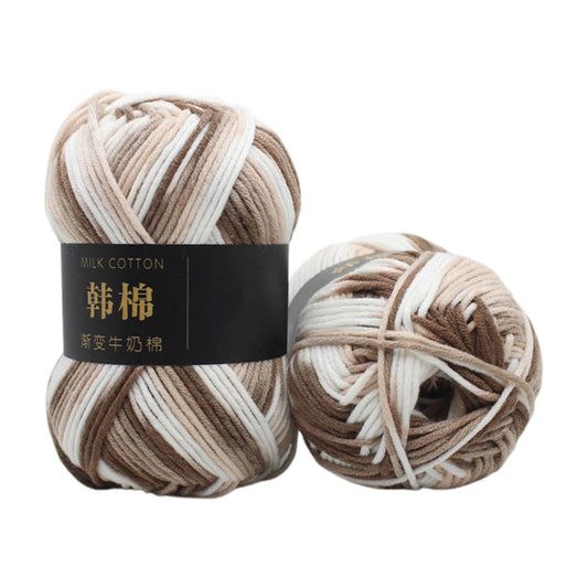 AYktou Cotton Yarn - Multicolor Rainbows Yarn,50 gram Skeins,26 Colors Available,7 Strands Of Combed Milk V1189-WXFWAL-20260326-01976