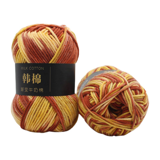 AYktou Cotton Yarn - Multicolor Rainbows Yarn,50 gram Skeins,26 Colors Available,7 Strands Of Combed Milk V1189-WXFWAL-20260326-01978