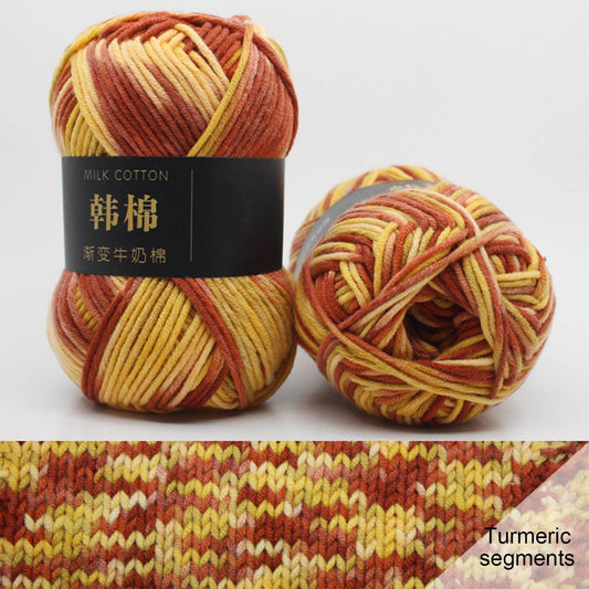 AYktou Cotton Yarn - Multicolor Rainbows Yarn,50 gram Skeins,26 Colors Available,7 Strands Of Combed Milk V1189-WXFWAL-20260326-01978