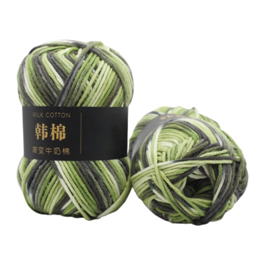 AYktou Cotton Yarn - Multicolor Rainbows Yarn,50 gram Skeins,26 Colors Available,7 Strands Of Combed Milk V1189-WXFWAL-20260326-01979