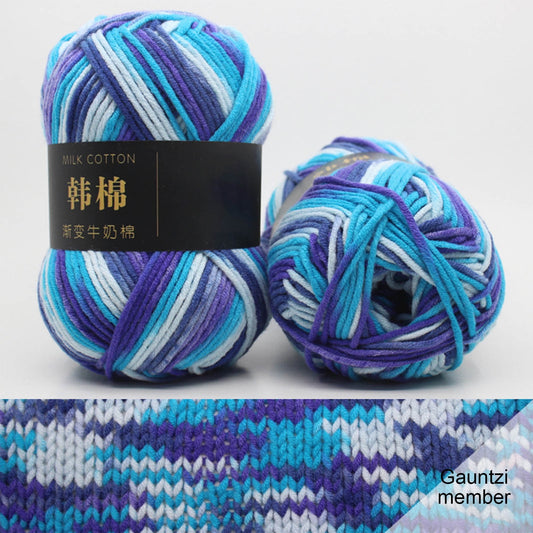 AYktou Cotton Yarn - Multicolor Rainbows Yarn,50 gram Skeins,26 Colors Available,7 Strands Of Combed Milk V1189-WXFWAL-20260326-01984