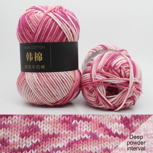 AYktou Cotton Yarn - Multicolor Rainbows Yarn,50 gram Skeins,26 Colors Available,7 Strands Of Combed Milk V1189-WXFWAL-20260326-01986