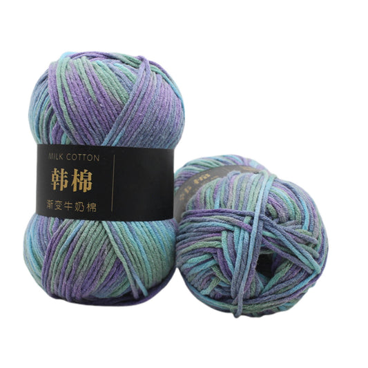 AYktou Cotton Yarn - Multicolor Rainbows Yarn,50 gram Skeins,26 Colors Available,7 Strands Of Combed Milk V1189-WXFWAL-20260326-01989