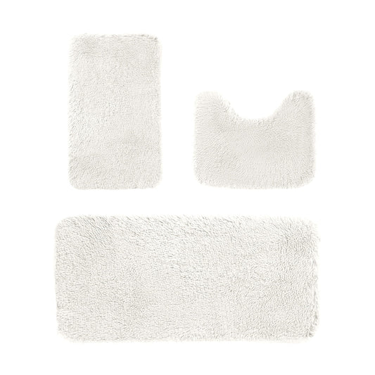 Kdkad Bathroom Rugs Sets 3 Piece, Bath Rugs for Bathroom Non Slip, Ultra Soft Water Absorbent Microfiber Bath V1189-WXFWAL-20260326-02017