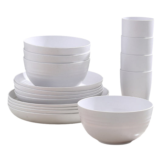 Darzheoy 16 Pieces Kitchen Dinnerware Set, Service for 8, Dinner Plates, Dessert Plate, Cereal Bowls, Cups, V1189-WXFWAL-20260326-02060