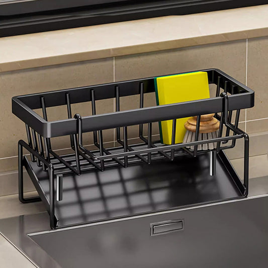 Darzheoy Sponge Holder for Kitchen Sink, Auto Draining Kitchen Sink Caddy, Rustproof Steel Dish Sponge V1189-WXFWAL-20260326-02067