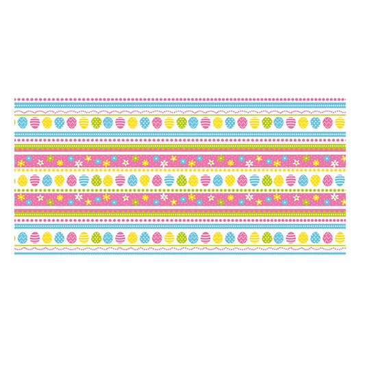 Chmadoxn Easter Tablecloth, Easter Spring Table Cloth 54x128inch Colorful Egg Bunny Disposable Plastic V1189-WXFWAL-20260326-02071