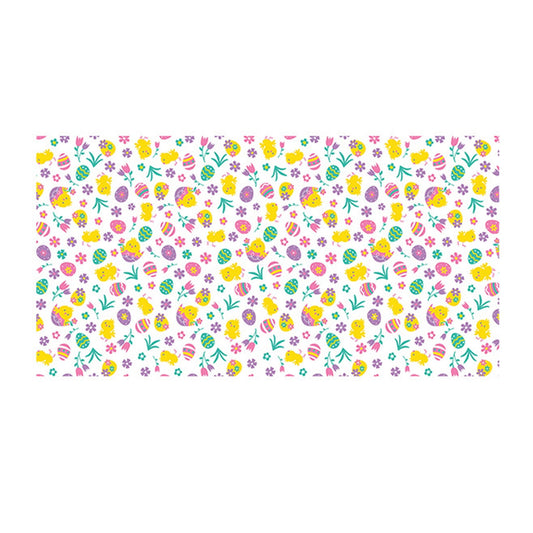 Chmadoxn Easter Tablecloth, Easter Spring Table Cloth 54x128inch Colorful Egg Bunny Disposable Plastic V1189-WXFWAL-20260326-02072