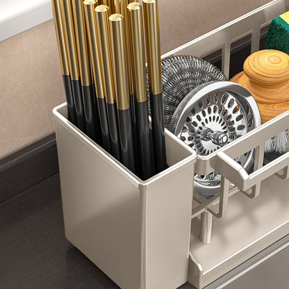 Kdkad Kitchen Sink Sponge Holder, Sponge Holder Kitchen Sink Caddy Organizer with Dish Brush Holder, V1189-WXFWAL-20260326-02093