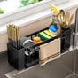 Kdkad Kitchen Sink Sponge Holder, Sponge Holder Kitchen Sink Caddy Organizer with Dish Brush Holder, V1189-WXFWAL-20260326-02094