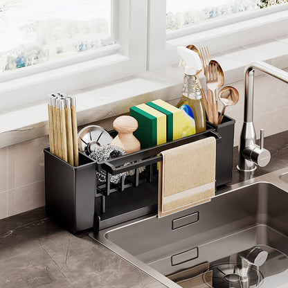 Kdkad Kitchen Sink Sponge Holder, Sponge Holder Kitchen Sink Caddy Organizer with Dish Brush Holder, V1189-WXFWAL-20260326-02094