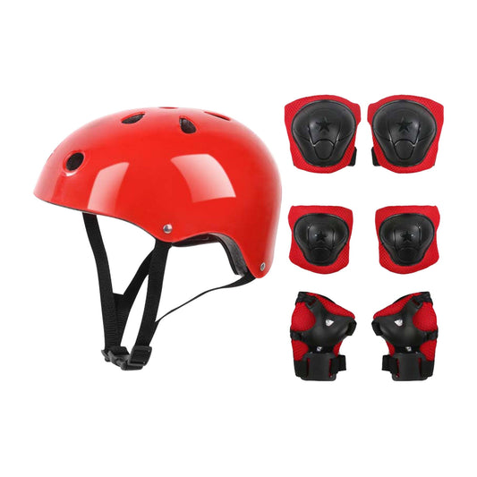 Darzheoy Kids Helmet Knee Elbow Pads Wrist Guard Sport Protective Gear Adjustable Scooter Skateboard Roller V1189-WXFWAL-20260326-02102
