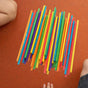 100 Pcs Colorful Small Round Wooden Dowels Sticks for Crafting, Charcuterie Boards, Maple Rods, Kids Projects V1189-WXFWAL-20260326-02112