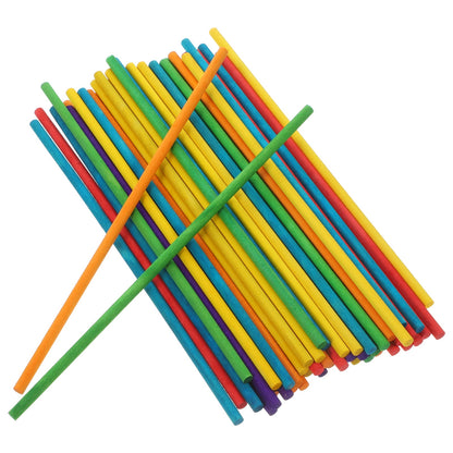 100 Pcs Colorful Small Round Wooden Dowels Sticks for Crafting, Charcuterie Boards, Maple Rods, Kids Projects V1189-WXFWAL-20260326-02112