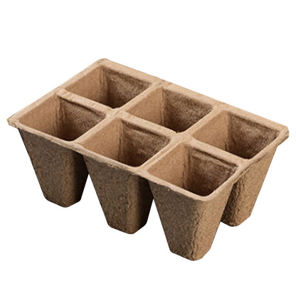 Darzheoy 30 Cells Peat Pots Seed Starter Trays 5 Packs Biodegradable Seedling Pots Germination Trays Organic V1189-WXFWAL-20260326-02113