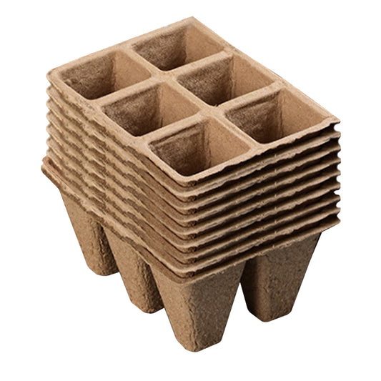 Darzheoy 30 Cells Peat Pots Seed Starter Trays 5 Packs Biodegradable Seedling Pots Germination Trays Organic V1189-WXFWAL-20260326-02114