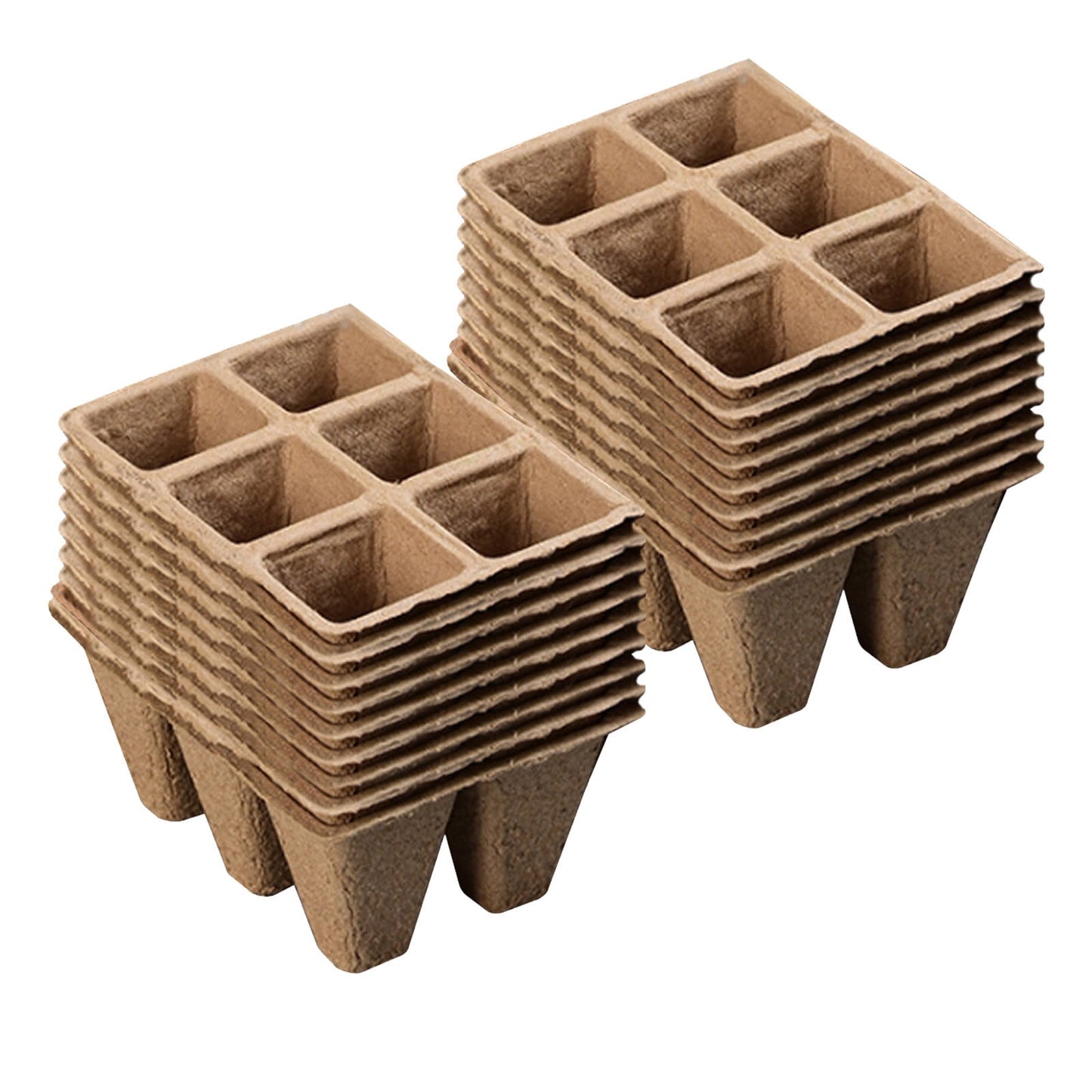 Darzheoy 30 Cells Peat Pots Seed Starter Trays 5 Packs Biodegradable Seedling Pots Germination Trays Organic V1189-WXFWAL-20260326-02115