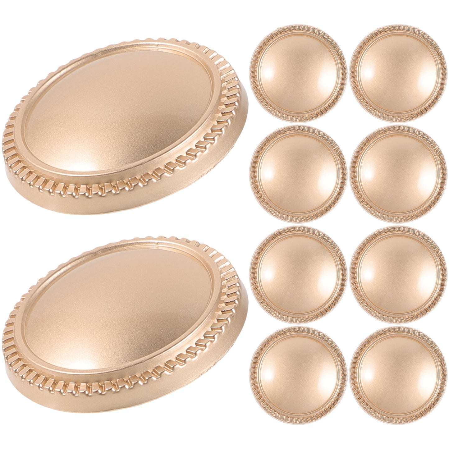 Worgeous 10 Pcs Buttons for Crafts Clothes Replacement Table Decorations Replaceable Cup Lid Travel Golden V1189-WXFWAL-20260326-02116