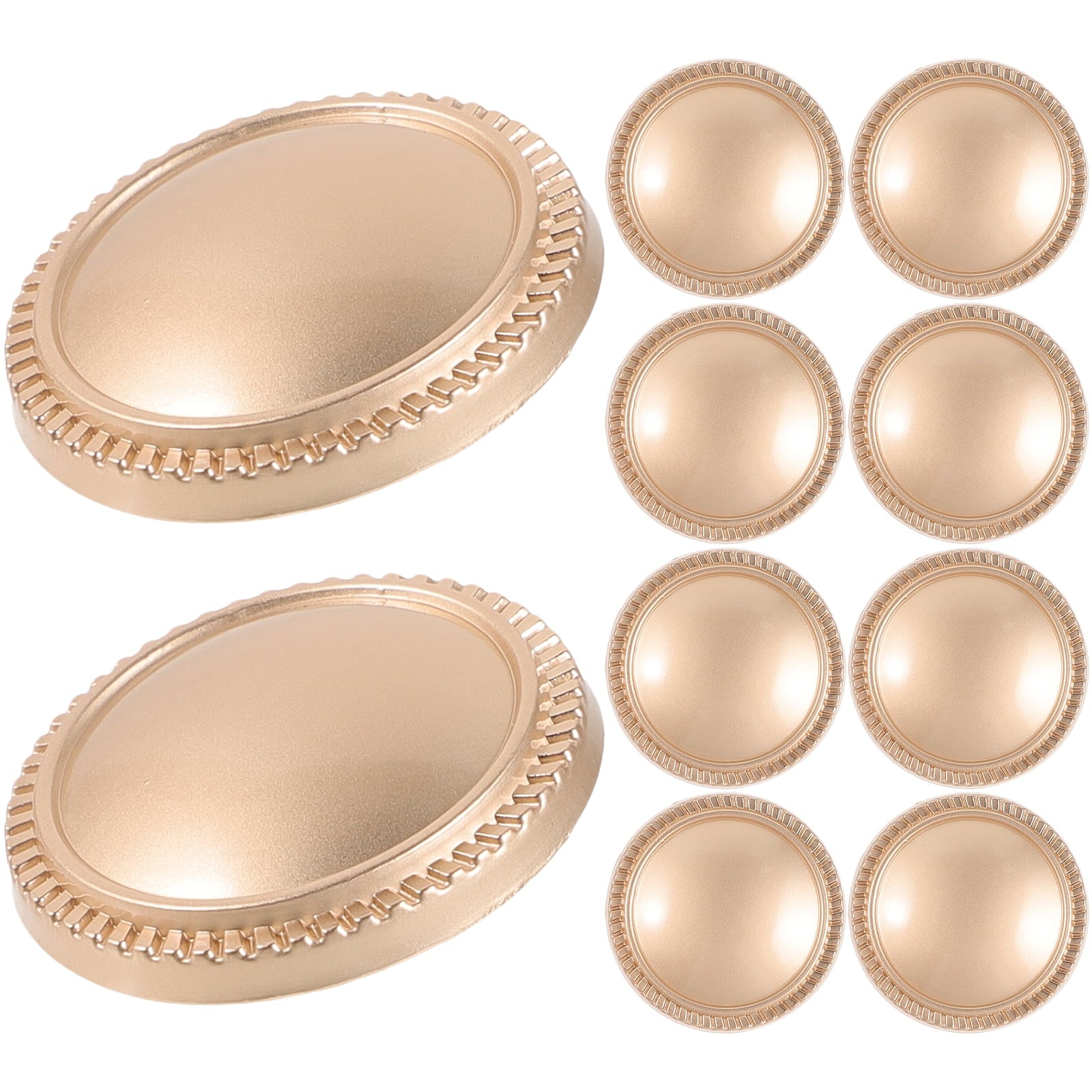 Worgeous 10 Pcs Buttons for Crafts Clothes Replacement Table Decorations Replaceable Cup Lid Travel Golden V1189-WXFWAL-20260326-02116