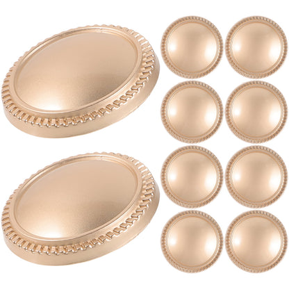 Worgeous 10 Pcs Buttons for Crafts Clothes Replacement Table Decorations Replaceable Cup Lid Travel Golden V1189-WXFWAL-20260326-02116