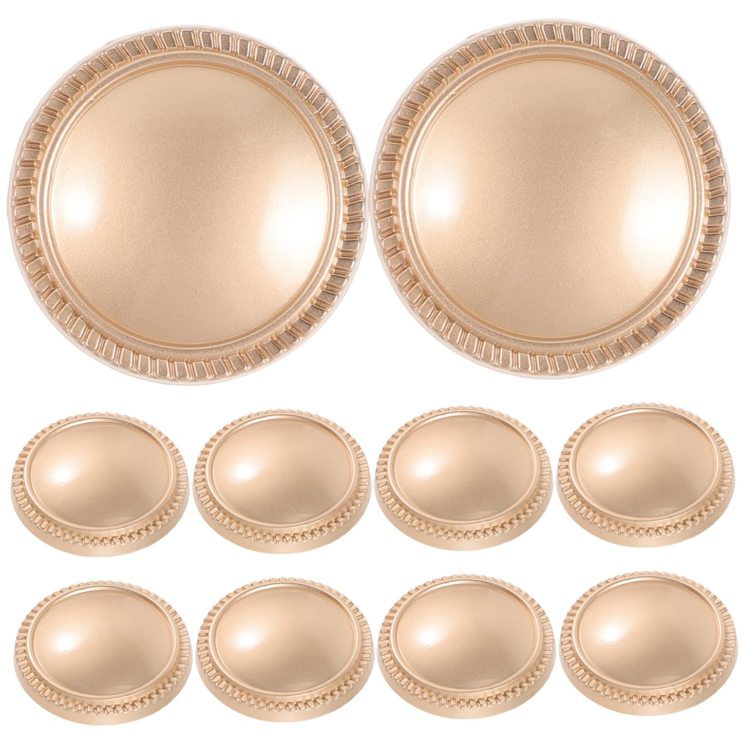 Worgeous 10 Pcs Buttons for Crafts Clothes Replacement Table Decorations Replaceable Cup Lid Travel Golden V1189-WXFWAL-20260326-02116