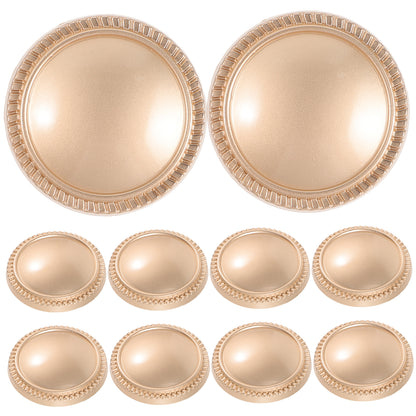 Worgeous 10 Pcs Buttons for Crafts Clothes Replacement Table Decorations Replaceable Cup Lid Travel Golden V1189-WXFWAL-20260326-02116