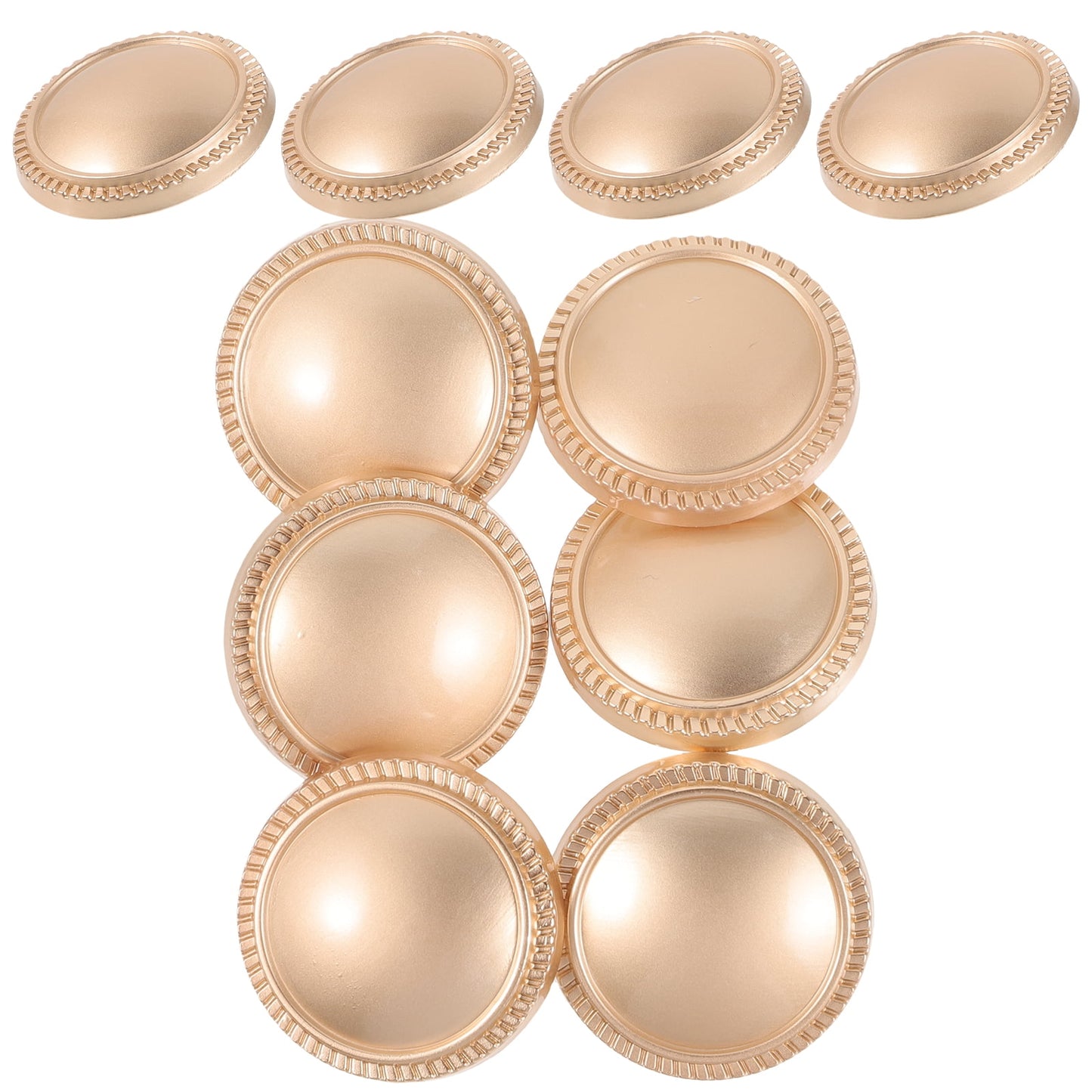 Worgeous 10 Pcs Buttons for Crafts Clothes Replacement Table Decorations Replaceable Cup Lid Travel Golden V1189-WXFWAL-20260326-02116